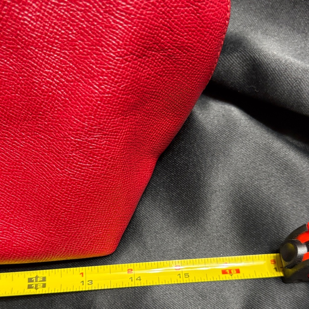 Coach Vibrant Red Leather Tote - Picture 11 of 13